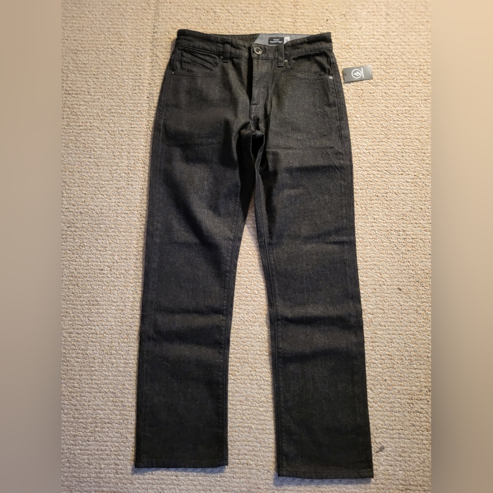 Volcom V Kinkade Stretch Jeans - Rinsed Black size 30
